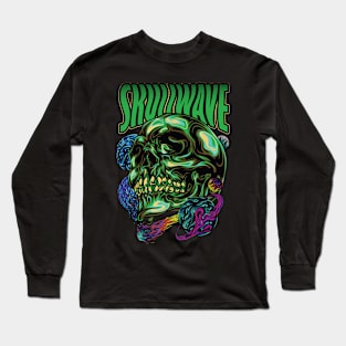 head skull space illustration Long Sleeve T-Shirt